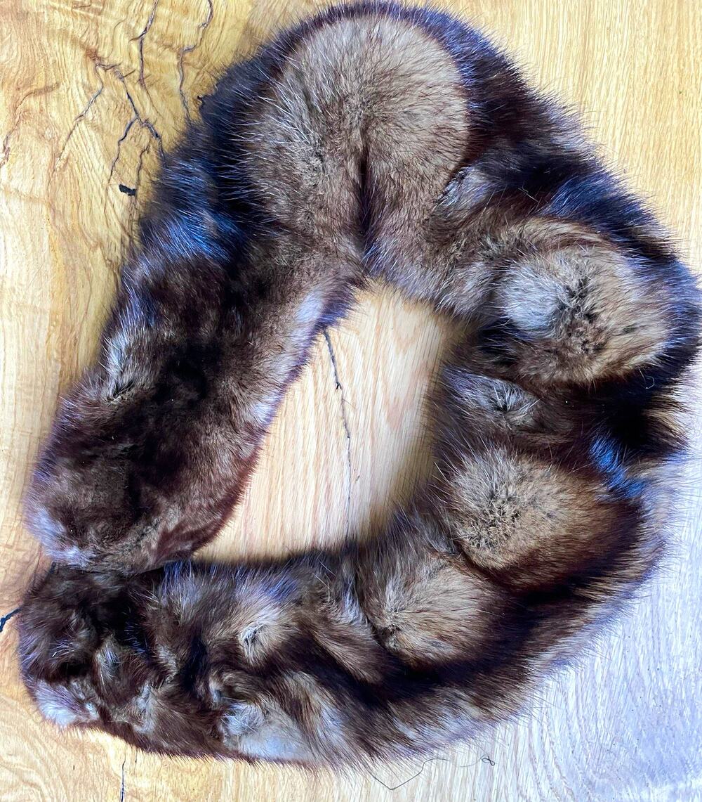 Vintage Women’s Brown Fur Collar Neckpiece Wrap